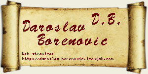Daroslav Borenović vizit kartica